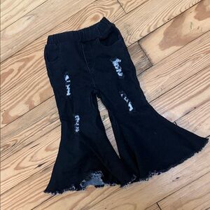 Stylish Black Kids Flared Bottoms